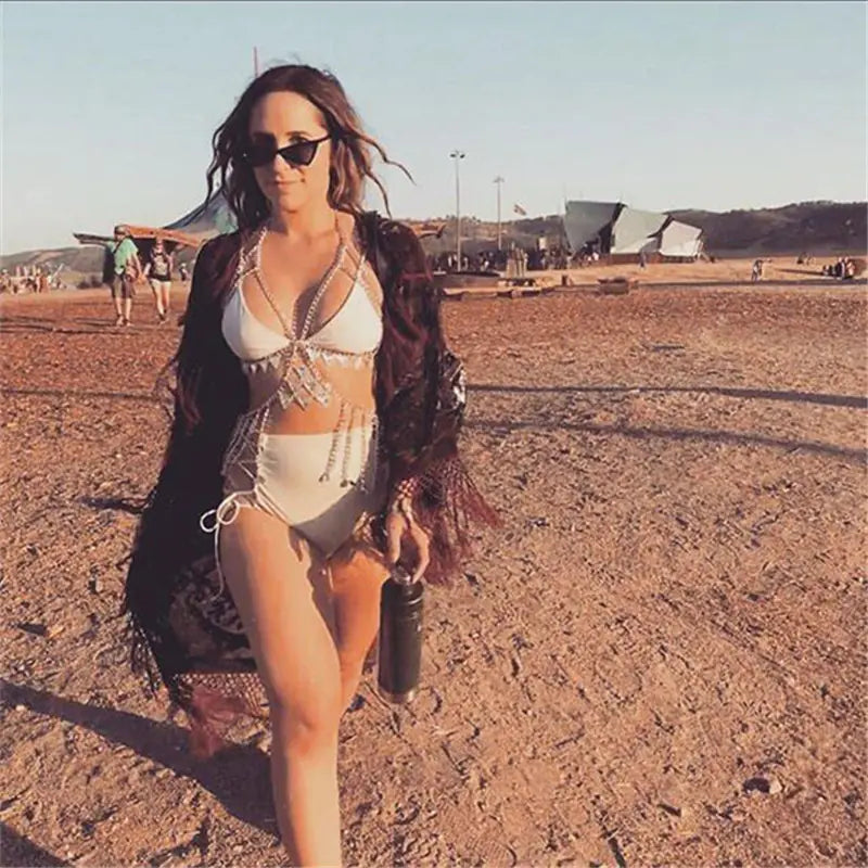 Summer 2018 Sexy Hollow Body Chain Waist Chain