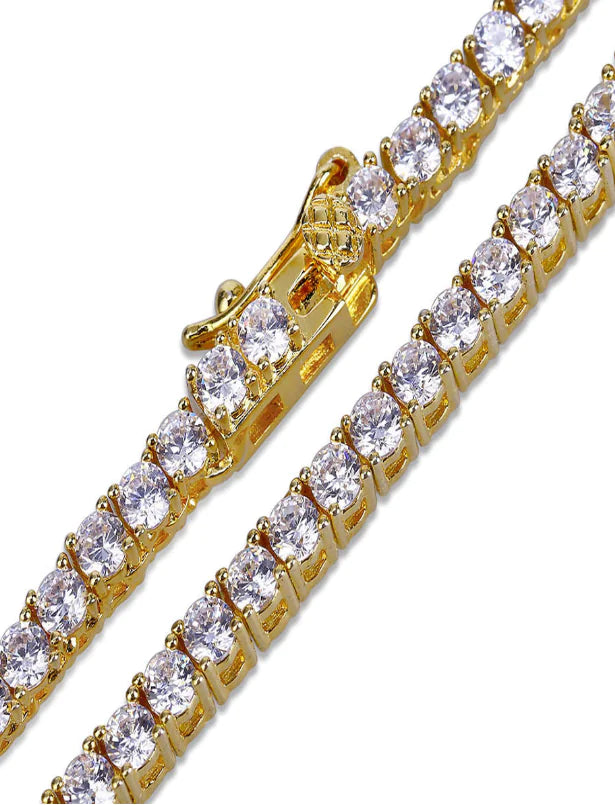 Zircon Necklace, Collar Chain, Men's Tennis Chain