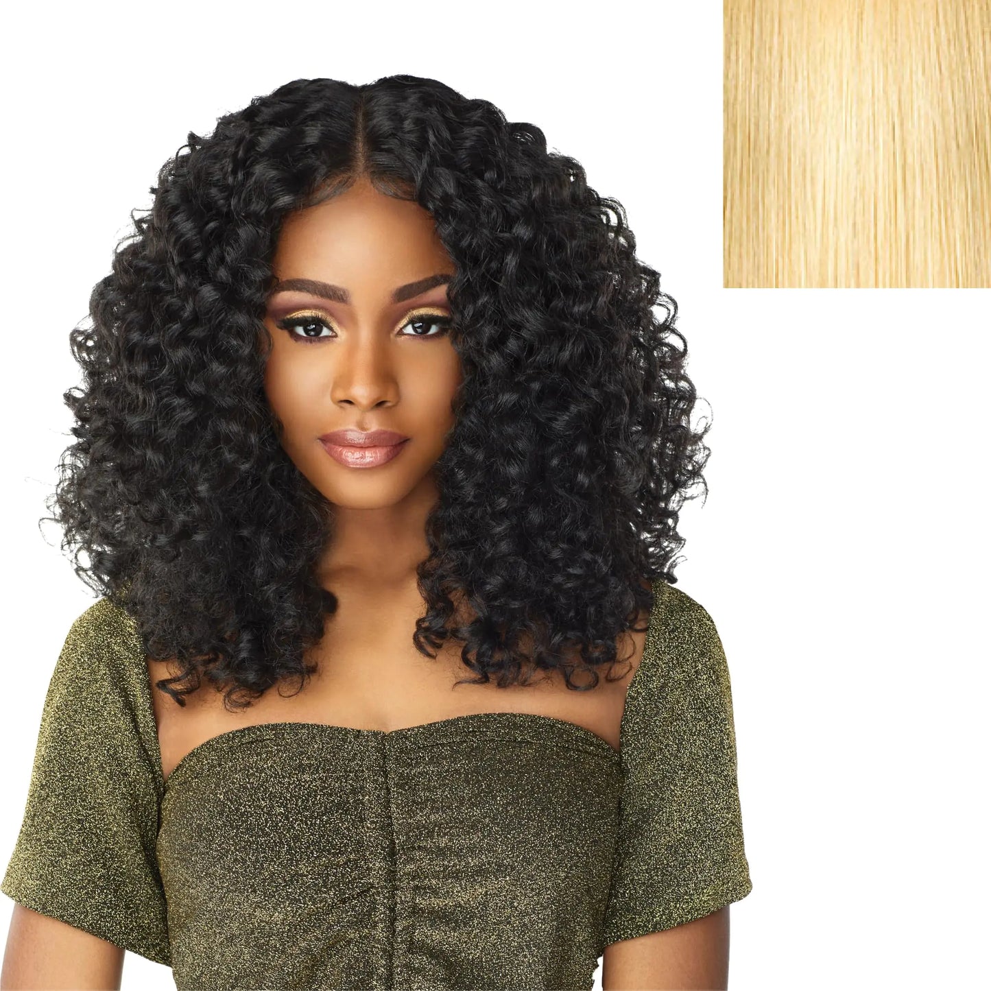 Sensationnel Butta lace wigs - unit 5 extra wide 5 inch deep parting synthetic preplucked hairline glueless lacefront (613 BLONDE)