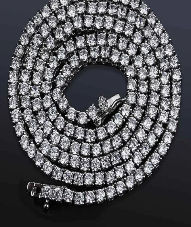 Zircon Necklace, Collar Chain, Men's Tennis Chain