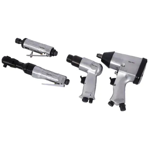 Air Tools & Accessories Kit, 71 Pieces, Impact Wrenches, Air Ratchets, Die Grinders, Air Hammers, Hose Fittings, Storage Boxes