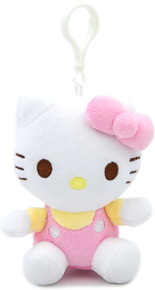 Hello Plush Toys for Kids 4.5” Inch Stuffed Animal Plush Backpack Decorations Bag Dolls Gift for Girls (Pink)