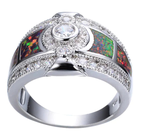 White Aobao Popular Zircon Diamond Ring