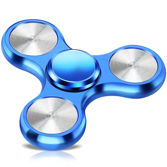 Metal Fidget Spinner for Adults Kids Silent Sensory Fidget Toys Adults Stainless Steel Bearings Hand Spinners for ADHD Autism Anxiety Stress Relief Birthday Valentines Day Gifts Classroom Prizes