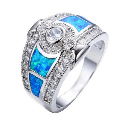 White Aobao Popular Zircon Diamond Ring