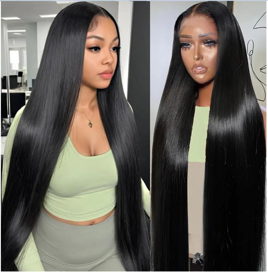 Pazat Straight Lace Front Wigs Human Hair 13x4 Hd Lace Front Wigs Human Hair Pre Plucked 180 Density Glueless Wigs Human Hair 28 Inch Lace Frontal Wigs Human Hair For Black Women With Baby Hair