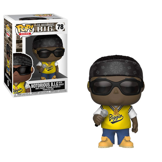 Funko Pop Rocks: Music-Notorious B.I.G. in Jersey Collectible Figure Multicolor