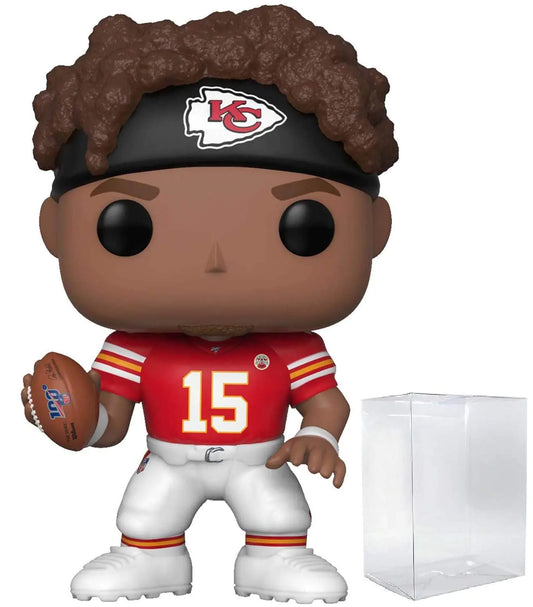 POP Football: Chiefs - Patrick Mahomes II Funko Vinyl Figure (Bundled with Compatible Box Protector Case) Multicolor 3.75 inches