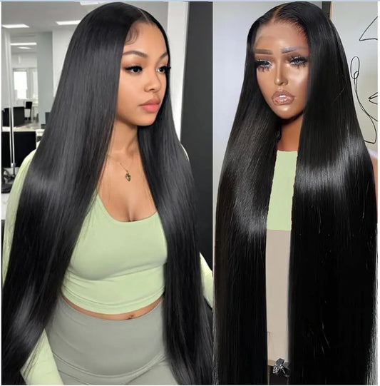 Pazat Straight Lace Front Wigs Human Hair 13x4 Hd Lace Front Wigs Human Hair Pre Plucked 180 Density Glueless Wigs Human Hair 28 Inch Lace Frontal Wigs Human Hair For Black Women With Baby Hair