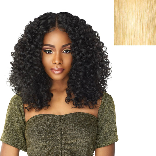 Sensationnel Butta lace wigs - unit 5 extra wide 5 inch deep parting synthetic preplucked hairline glueless lacefront (613 BLONDE)