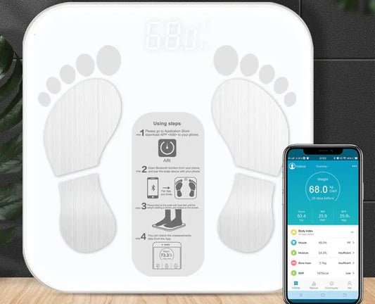 Bluetooth Smart Weight Scale - Electronic Body Fat Scale