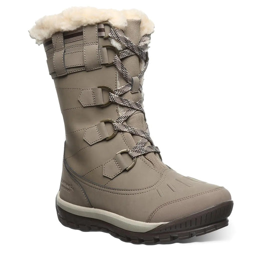 BEARPAW Womens Desdemona Stone Size 9 | Womens Boot Classic Suede | Womens Slip On Boot | Comfortable Winter Boot